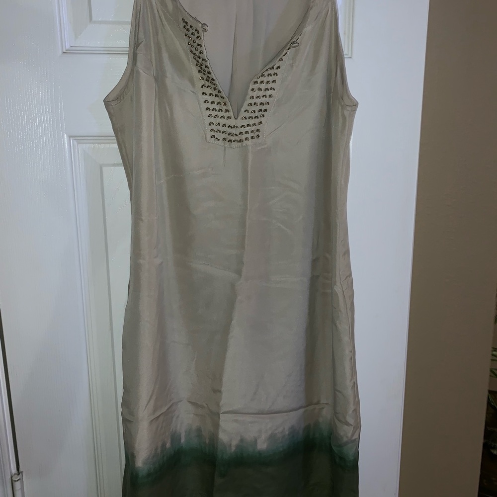Banana Republic sleeveless silk dress